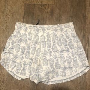 Love Fitness High Waist Pineapple Shorts